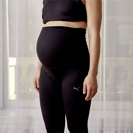 Black Liquid Shine Maternity Legging