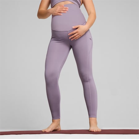 Maternity Favourite Forever High Waist 7/8 Training Leggings Women, Pale Plum, small