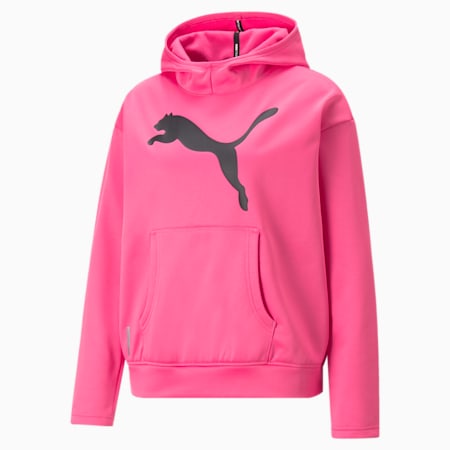 Favourite PWRFleece Women's Regular Fit Training Hoodie, Sunset Pink, small-IND