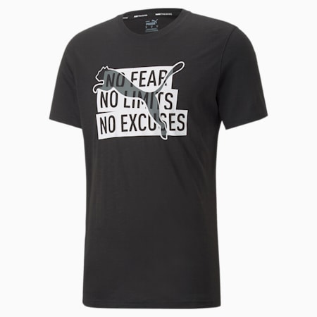 Performance Slogan Cat Training Tee Men, Puma Black, small-SEA