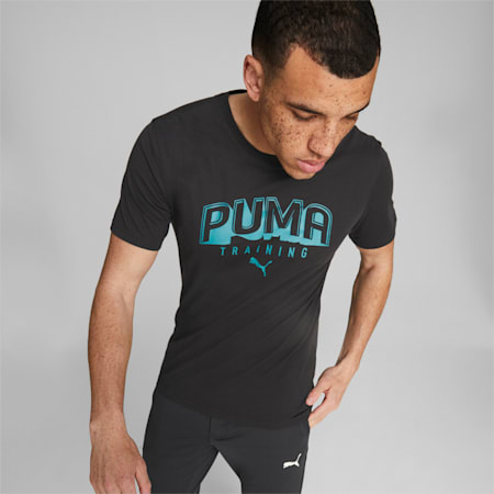 Short Sleeve Training Tee Men, Puma Black, small-SEA