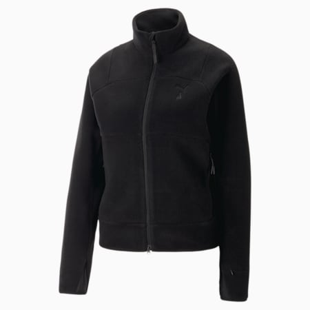 SEASONS Women's Full-Zip Running Fleece, Puma Black, small