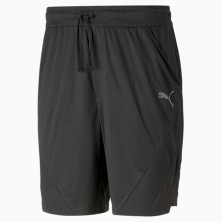 Short de training Fit Knitted 23 cm Homme, PUMA Black-All Black, small
