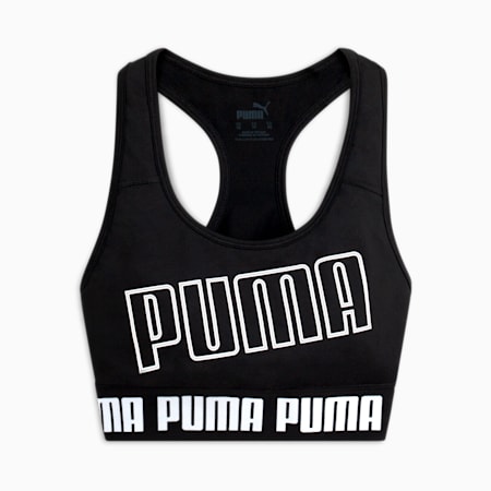 Bra Training Wanita Strong Mid-Impact PUMA, Puma Black, small-IDN