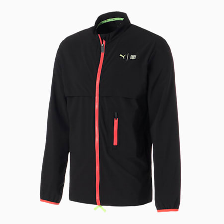 PUMA x FIRST MILE Woven Running Jacket Men, Puma Black, small-SEA