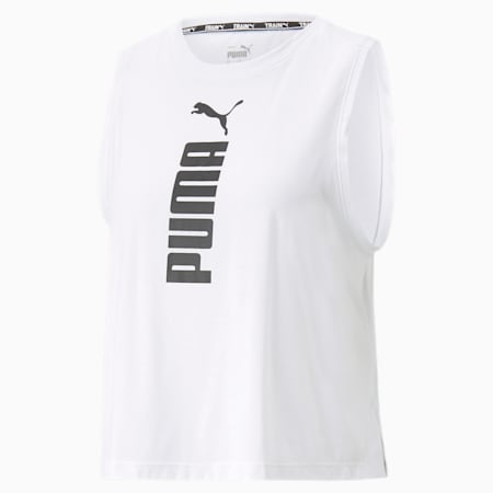 PUMA Fit Tri-blend Training Tank Top Women, PUMA White, small-AUS