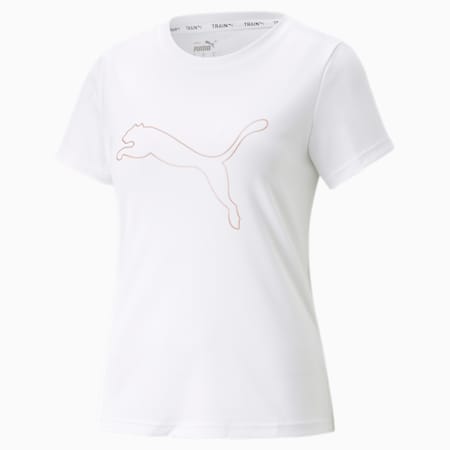Concept Commercial Training Tee Women, PUMA White-Rose Gold, small-SEA