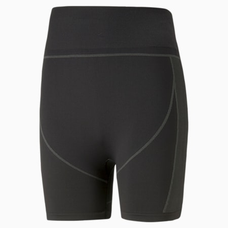 Shorts de training sin costuras FormKnit para mujer, PUMA Black-Strong Gray, small