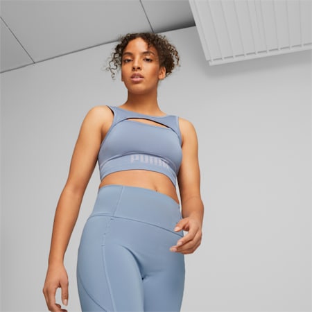 FormKnit Seamless Training Bra Women, Filtered Ash-Spring Lavender, small