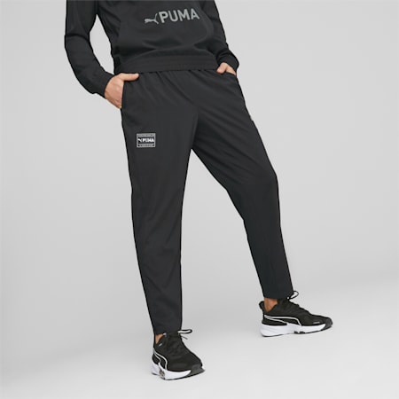 Pantalon de training tissé PUMA Fit Homme, PUMA Black, small