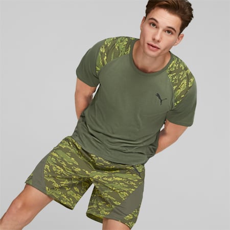 Train Concept Printed Training Tee Men, Green Moss, small-SEA