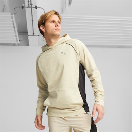 Train CLOUDSPUN Training Hoodie Men, Granola Heather, small-AUS