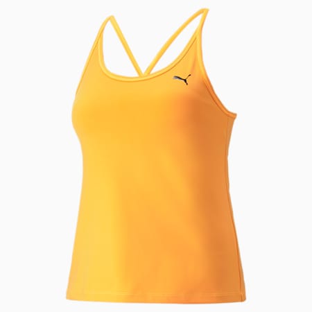 Studio Ultrabare Two-in-One Training Tank Top Women, Clementine, small