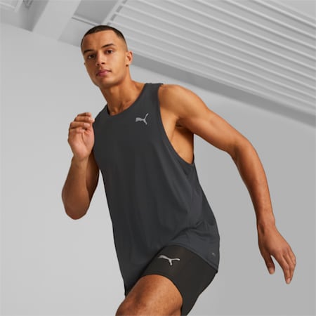 RUN FAVOURITE Running Tank Top Men, PUMA Black, small-DFA