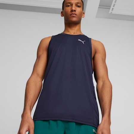 RUN FAVOURITE Men's Running Tank Top, PUMA Navy, small-AUS