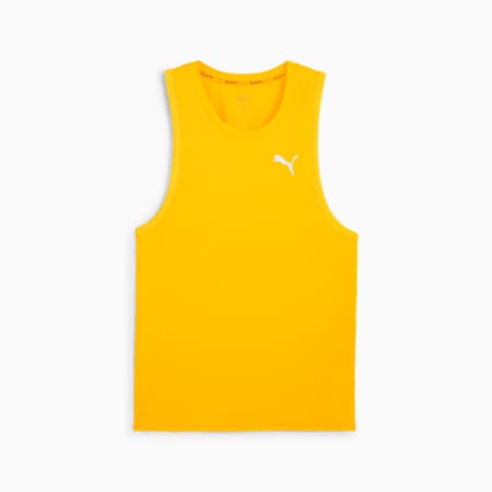 RUN FAVOURITE Men's Running Tank Top, Sun Stream, small-AUS