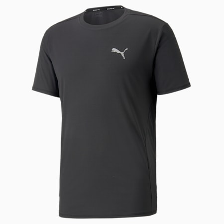 เสื้อวิ่งผู้ชายแขนสั้น RUN FAVOURITE, PUMA Black, small-THA