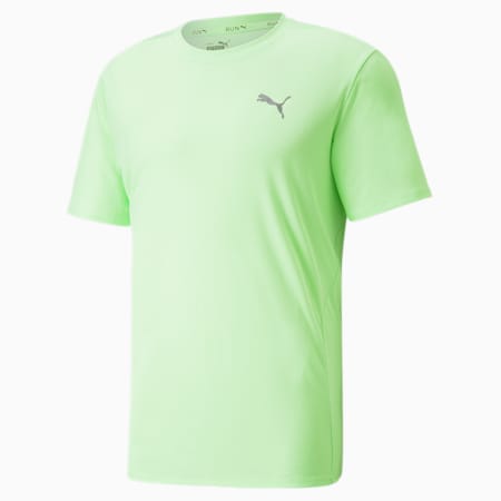 Męska koszulka do biegania RUN FAVOURITE z krótkim rękawem, Fizzy Lime, small