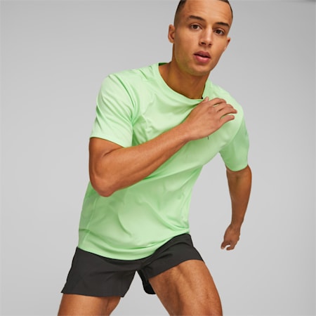 T-shirt de running RUN FAVOURITE, Fizzy Lime, small-DFA