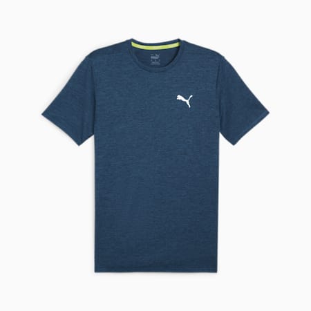 Camiseta de running jaspeada Run Favourite para hombre, Ocean Tropic Heather, small