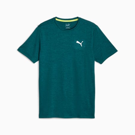 T-shirt de running Run Favourite Heather Homme, Malachite Heather, small