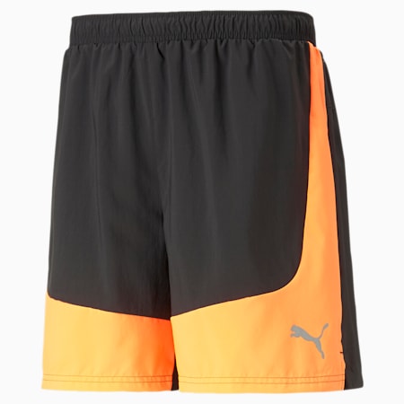 Run Favourite Velocity 7'' Running Shorts Men, PUMA Black-Ultra Orange, small