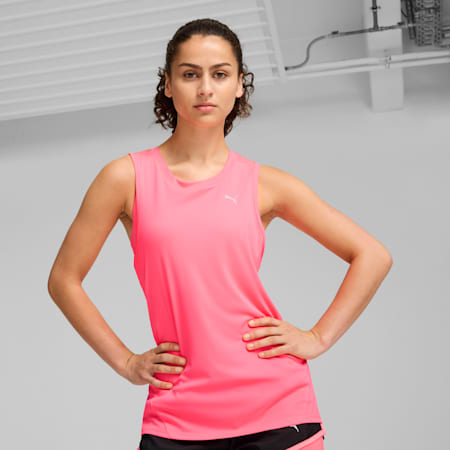 RUN FAVOURITE Women's Running Tank Top, Sunset Glow, small-AUS