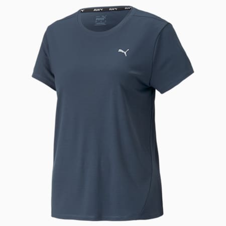 Favourite Short Sleeve Running Tee Women, Dark Night, small-PHL