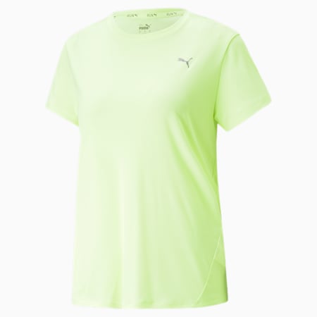 Favourite Short Sleeve Running Tee Women, Fast Yellow, small-PHL