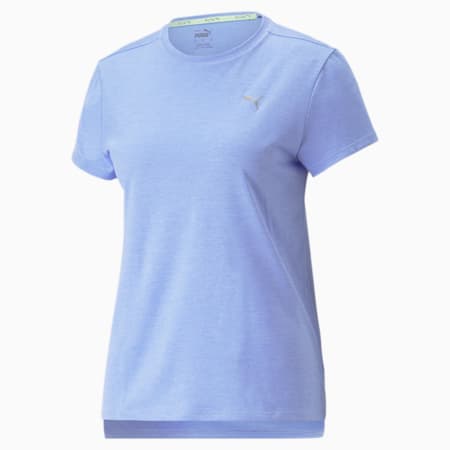 Run Favourite Heather Running Tee Women, Elektro Purple Heather, small