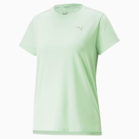 T-shirt de running chiné Run Favourite Femme, Light Mint, small-DFA