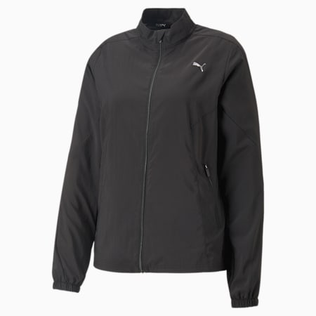 Run Favourite Woven Running Jacket Women, PUMA Black, small-SEA