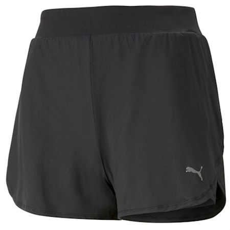 Studio Flow Training Shorts Women, PUMA Black, small-PHL