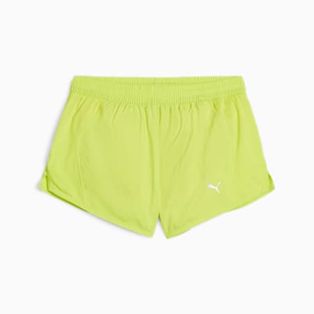 Run Favourite Velocity Women's 3'' Running Shorts, Lime Pow, small-AUS