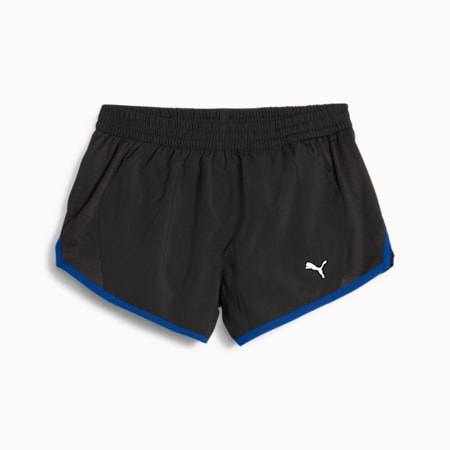 Run Favourite Velocity 3'' Running Shorts Women, PUMA Black-Ultra Blue, small-IDN