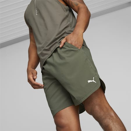 Short d’entraînement M Studio Foundation Homme, Green Moss, small