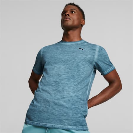 Studio Foundation Wash trainings-T-shirt voor heren, Bold Blue, small