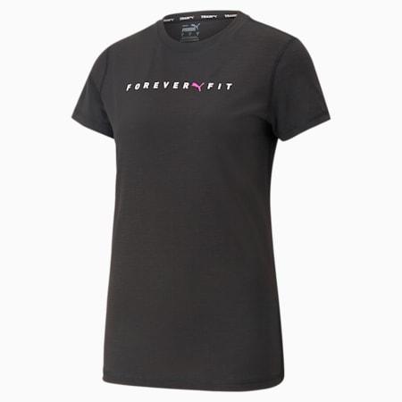 Graphic Tee Fit Women, PUMA Black, small-IDN