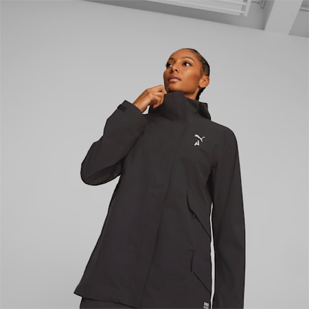 SEASONS Women's stormCELL SympaTex® Hiking Jacket, PUMA Black, small-AUS
