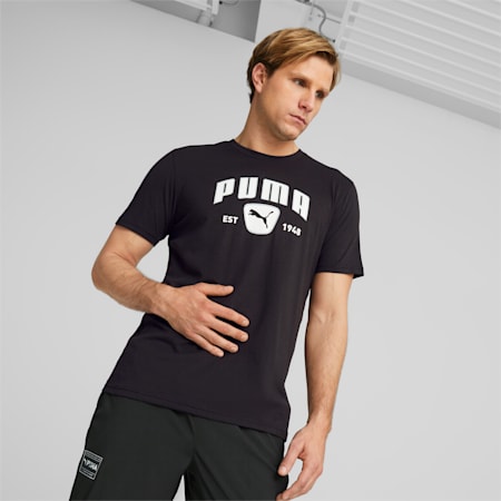 เสื้อวิ่งคอกลม Performance, PUMA Black, small-THA