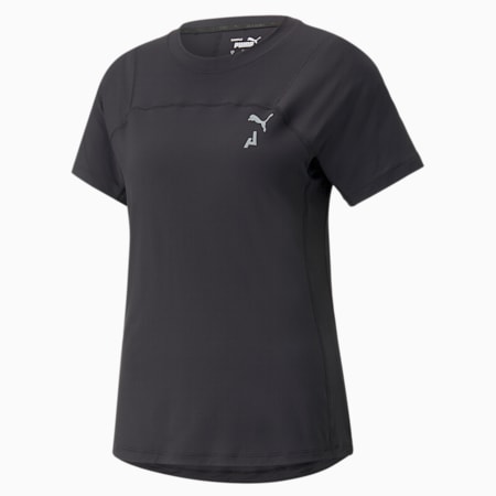 SEASONS Women's coolCELL Trail Running Tee, PUMA Black, small-AUS