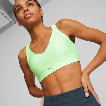 High Support Ultraform Running Bra, Fizzy Lime, small-SEA
