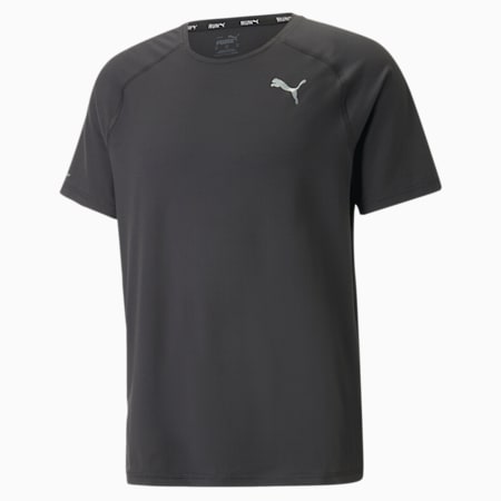 Run CLOUDSPUN T-shirt met korte mouwen voor heren, PUMA Black, small
