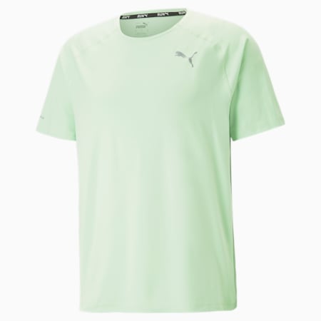 Run CLOUDSPUN Short Sleeve Tee Men, Light Mint, small-DFA