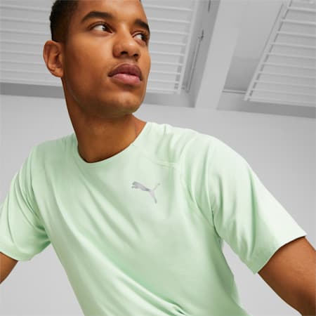 Run CLOUDSPUN Short Sleeve Tee Men, Light Mint, small-DFA