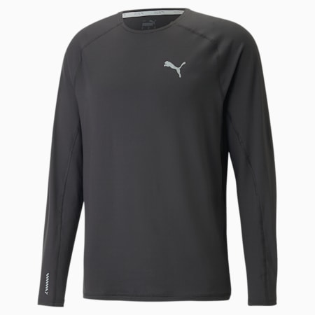 Run CLOUDSPUN Long Sleeve Men's Top, PUMA Black, small-AUS