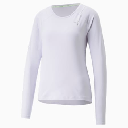 Run CLOUDSPUN Long Sleeve Women's Tee, Spring Lavender, small-AUS
