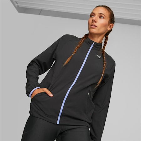 RUN ULTRAWEAVE Running Jacket Women, PUMA Black, small-AUS