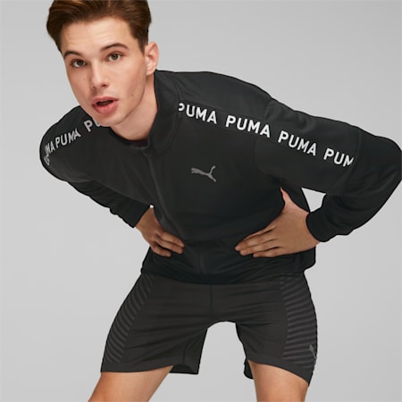 PUMA Fit Light PWRFLEECE trainingsjack met rits voor heren, PUMA Black, small