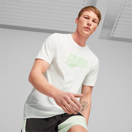 Męska koszulka do biegania RUN FAVOURITE Graphic z krótkim rękawem, PUMA White, small